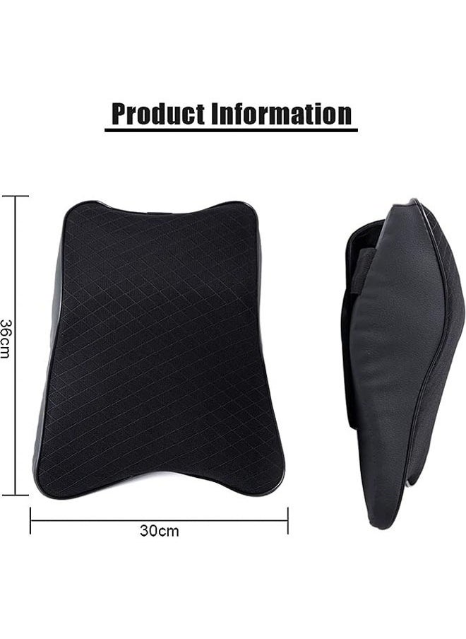 Arabest Car Seat Headrest Neck Rest Cushion - Ergonomic Car Neck Pillow Durable 100% Pure Memory Foam Carseat Neck Support - Comfty Car Seat Back Pillows for Neck/Back Pain Relief (Black 2pcs)  - Image 3