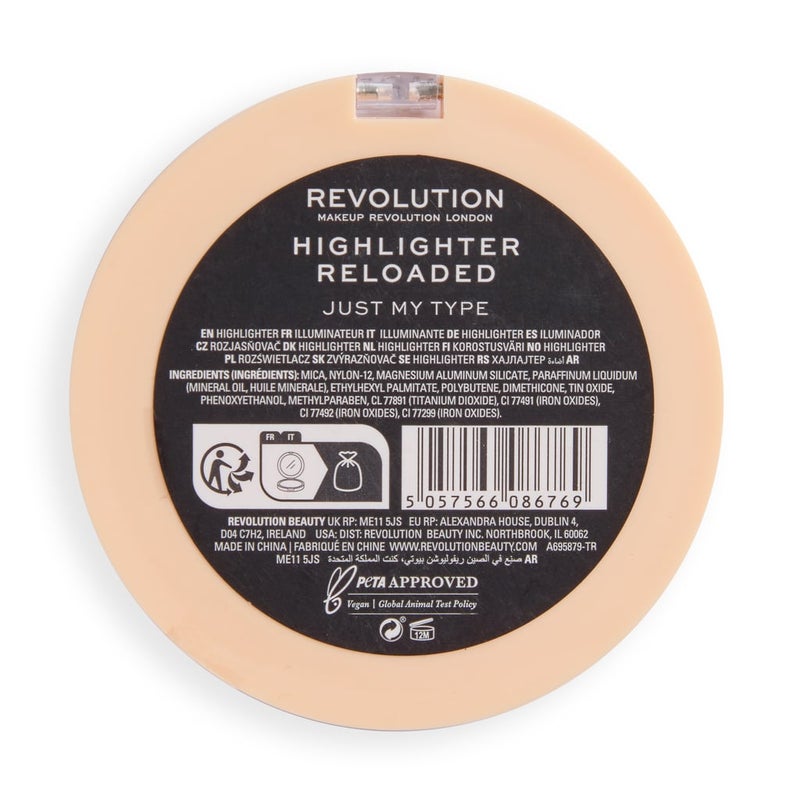 Revolution Reloaded Talc-Free Powder Highlighter – Just My Type - Image 2