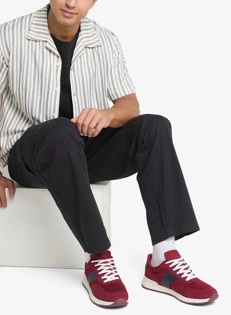 Casual Mesh And Suede Sneakers