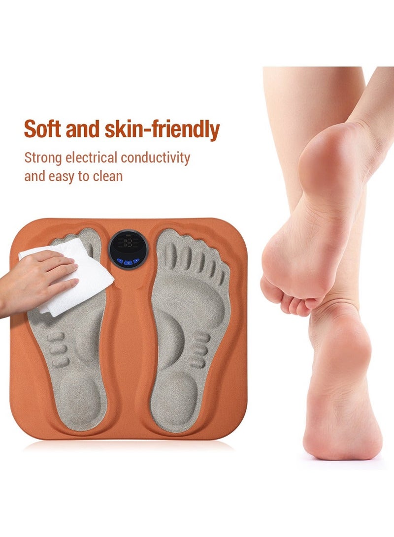Bukela Rechargeable Smart 3D Electric Foot Massage Pad with Built-in Shiatsu Massage Nodes, Portable Foldable Foot Relaxation Mat for Relieving Sore Tired Feet, Compact Wireless Foot Massager Suitable for Daily Use at Home, Office, Long Trips and Travel Rest Foot Care Device - Image 4