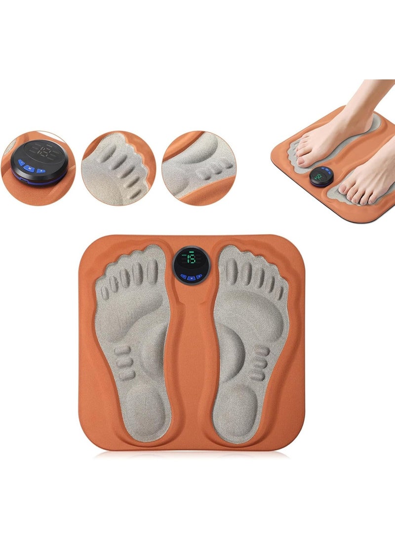 Bukela Rechargeable Smart 3D Electric Foot Massage Pad with Built-in Shiatsu Massage Nodes, Portable Foldable Foot Relaxation Mat for Relieving Sore Tired Feet, Compact Wireless Foot Massager Suitable for Daily Use at Home, Office, Long Trips and Travel Rest Foot Care Device - Image 2