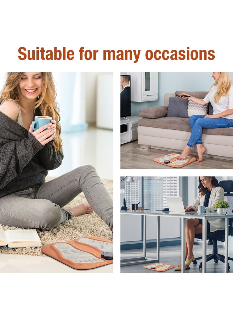 Bukela Rechargeable Smart 3D Electric Foot Massage Pad with Built-in Shiatsu Massage Nodes, Portable Foldable Foot Relaxation Mat for Relieving Sore Tired Feet, Compact Wireless Foot Massager Suitable for Daily Use at Home, Office, Long Trips and Travel Rest Foot Care Device - Image 5
