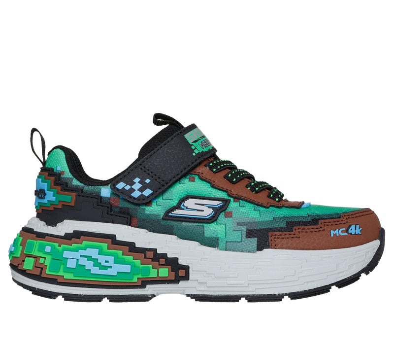 SKECHERS Boy's Mega-Craft 4K Sneaker, Brown/Multi, 11 Little Kid - Image 2