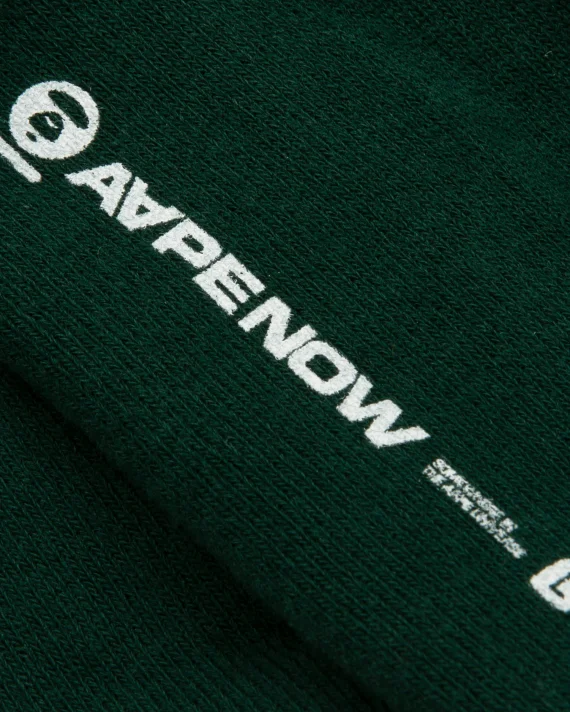 AAPE AAPENOW moonface logo socks