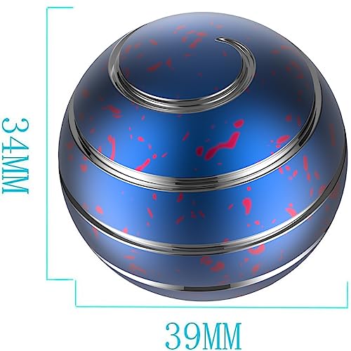 Apqdw Fidget Toys for Ages 812 154 Kinetic Spinning Desk Toys Fidgets for Classroom Metal Desk Fidgets for Office for Adults 39MM Blue Pink - Image 5