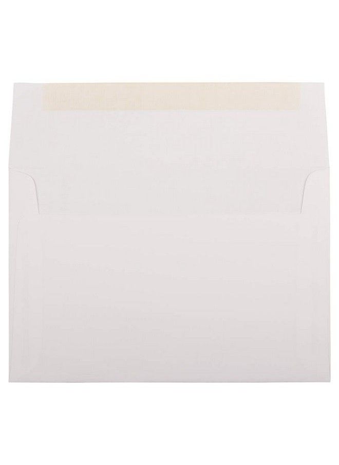 JAM Paper A8 Strathmore Invitation Envelopes 5 1 2 X 8 1 8 Bright White Wove 50 Pack  - Image 3
