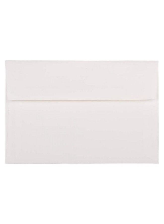 JAM Paper A8 Strathmore Invitation Envelopes 5 1 2 X 8 1 8 Bright White Wove 50 Pack  - Image 2
