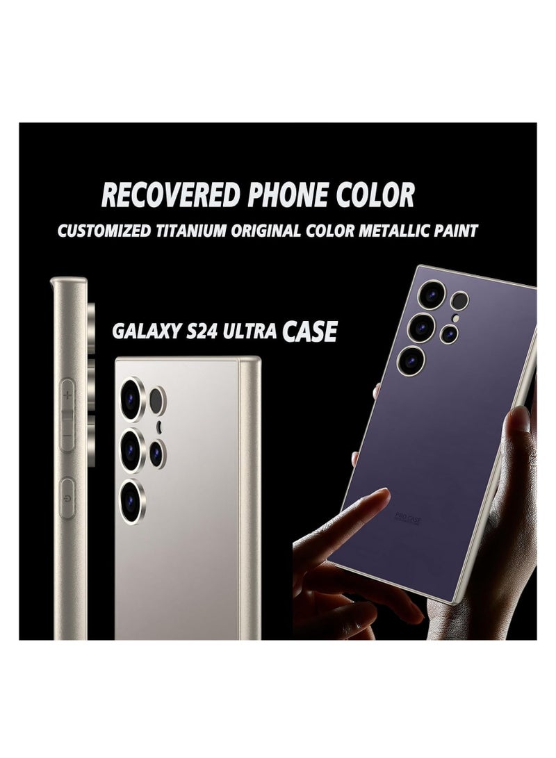 Galaxy S24 Ultra Phone Case, Ultra-Thin Silicone Cover, Shockproof and Dropproof Design Original Machine Color Scheme Ultra-Thin,Shockproof and Dropproof - (Titanium Blue) - Image 2