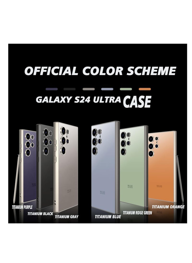 Galaxy S24 Ultra Phone Case, Ultra-Thin Silicone Cover, Shockproof and Dropproof Design Original Machine Color Scheme Ultra-Thin,Shockproof and Dropproof - (Titanium Blue) - Image 3