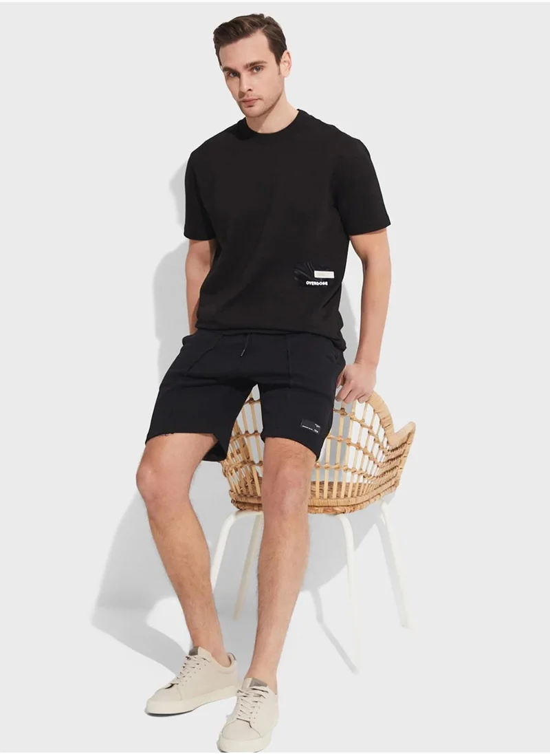 JUNE Essential Ribbed Seam Shorts
