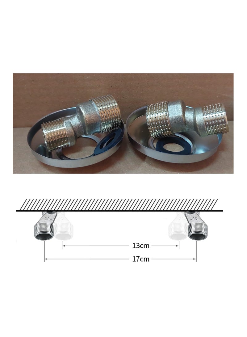 Wall-mounted brass kitchen mixer - Image 3