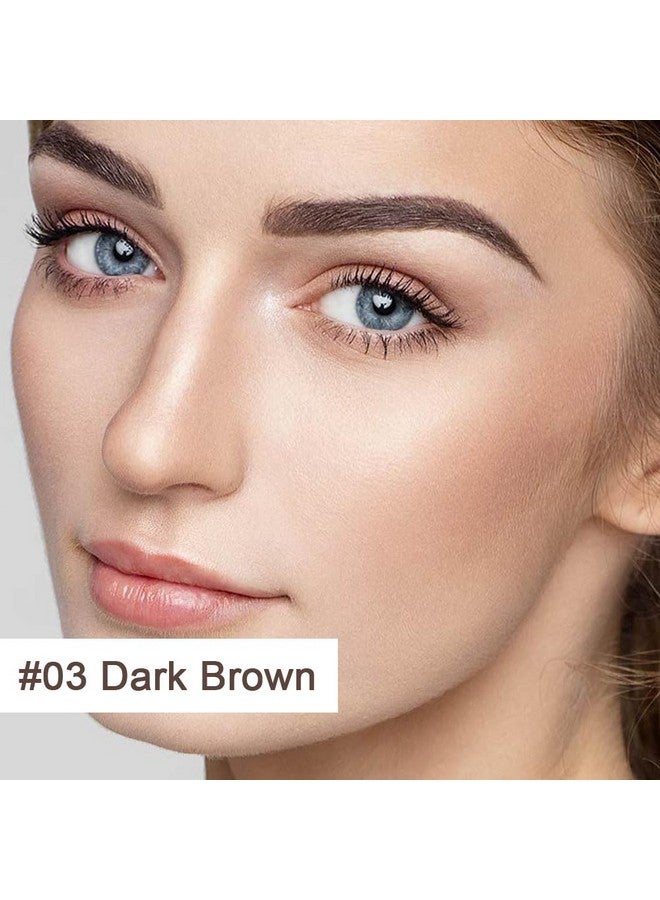 AMY'S DIARY Eyebrow Stamp Stencil Set Eyebrow Stencils Shaping Kit Longlasting Eyebrow Pomade For Women Girl Crueltyfree Plantillas Para La Cejas (Dark Brown) - Image 2