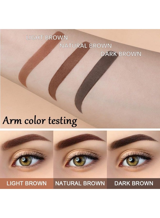 AMY'S DIARY Eyebrow Stamp Stencil Set Eyebrow Stencils Shaping Kit Longlasting Eyebrow Pomade For Women Girl Crueltyfree Plantillas Para La Cejas (Dark Brown) - Image 4