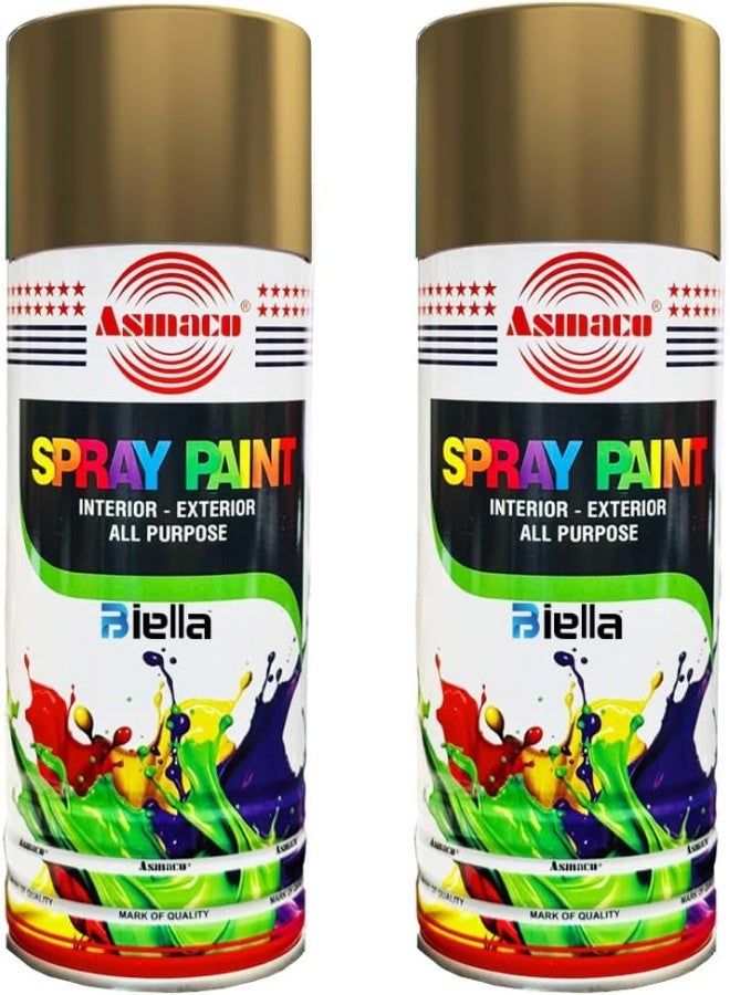 Asmaco Spray Paint (Gold 2Pcs) 