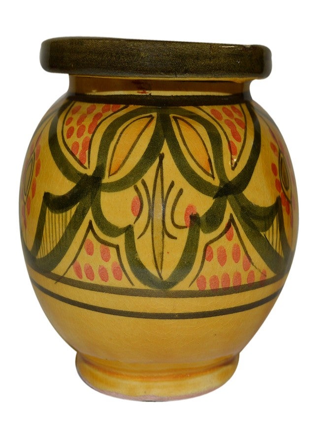 Treasures Of Morocco Ceramic Ashtrays Hand Made Moroccan smokeless Ceramic Vivid Colors Medium - Image 1