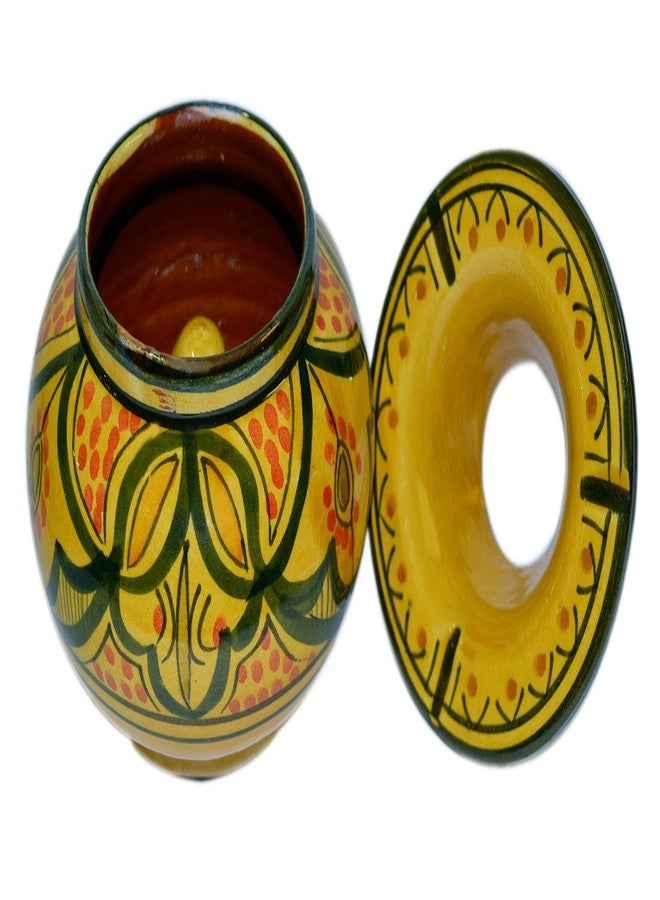 Treasures Of Morocco Ceramic Ashtrays Hand Made Moroccan smokeless Ceramic Vivid Colors Medium - Image 3