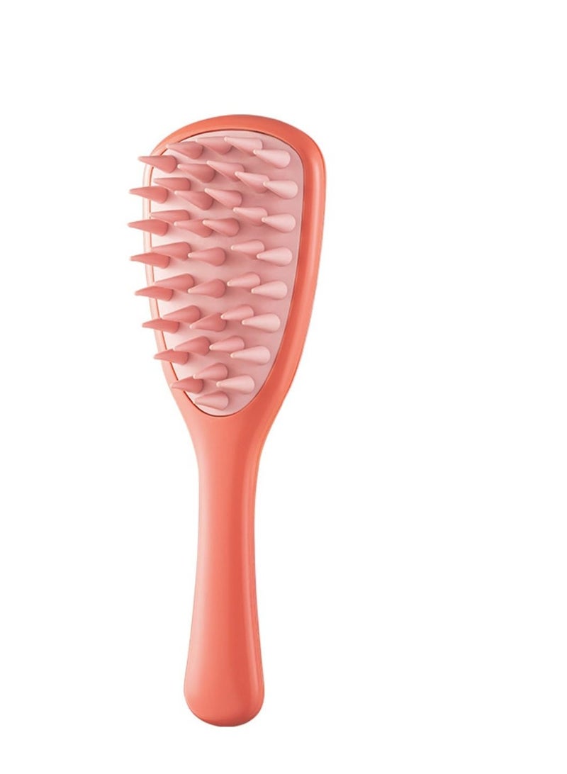 Excefore Soft Silicone Hair Brush, 3 Pack Scalp Care Brush, Massage Brush, Hair Brush for Hair Growth, Wet & Dry Use Brush for Exfoliator & Dandruff Scrub Away, Red, Yellow, Purple - Image 2