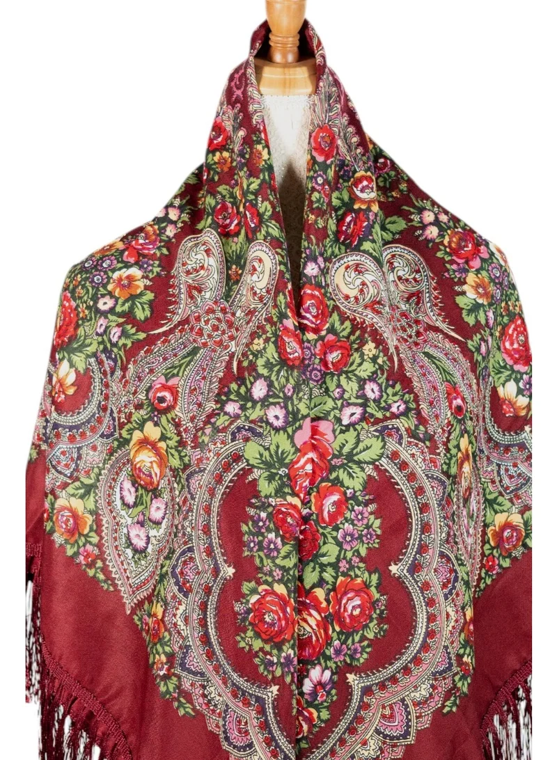 D'Daniela Ofeliya Women's Eastern European Cotton Tassel Shawl