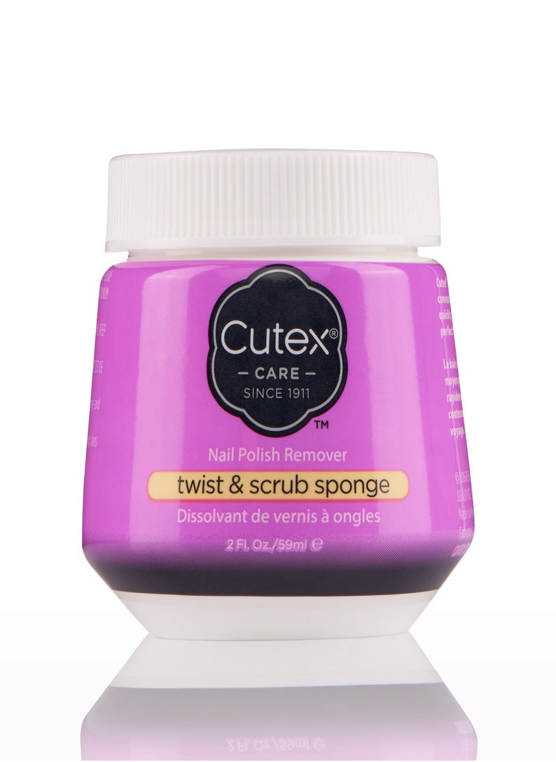 Cutex Nail Polish Remover Twist & Scrub Sponge 