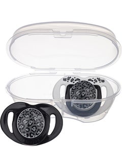 Mamajoo Sterilization & Storage Box Silicone Orthodontic Double Pacifier Anthracite Leopard / 6 Months +  - Image 5
