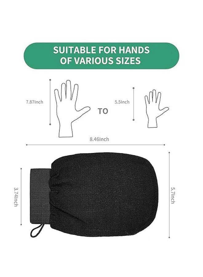 HIMJA Gloves Bathing glove,Exfoliating Glove - Pure Viscose Fibre, Tan Removal for Face and Body,Triple-Layered Exfoliating Body Glove for Dead Skin, - Image 2