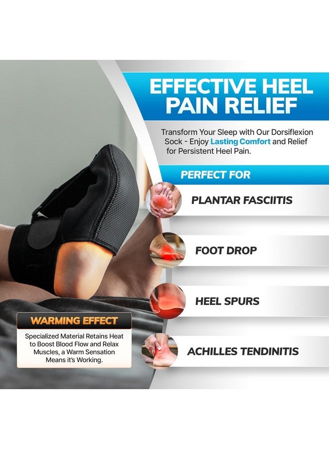 BraceAbility BraceAbility Plantar Fasciitis Night Splint Sock - Soft Plantar Fascia Brace for Sleeping, Achilles Tendonitis, Foot Drop, Heel Pain - Plantar Fasciitis Relief Night Splint for Women and Men (Large) - Image 5