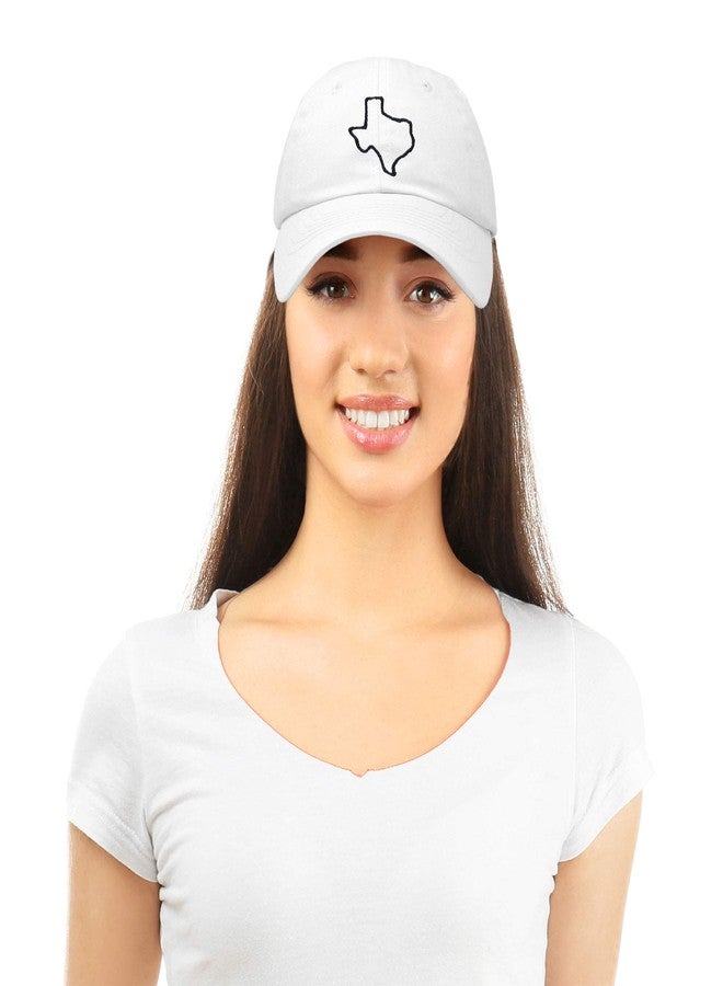 DALIX Texas Hat Lone Star State Mens Womens Baseball Cap White - Image 5