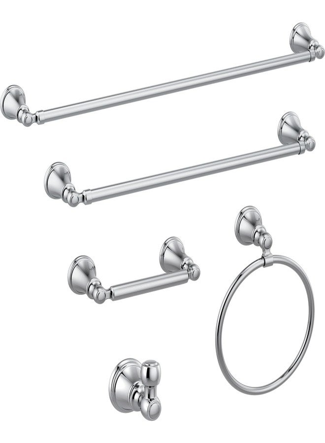 Delta Woodhurst (1-Pack) Toilet Paper Holder Polished Chrome Tissue Roll Holder for Bathroom Organization and Storage Pivoting Toilet Tissue Holder Wall Bathroom Accessories 73250 - Image 2