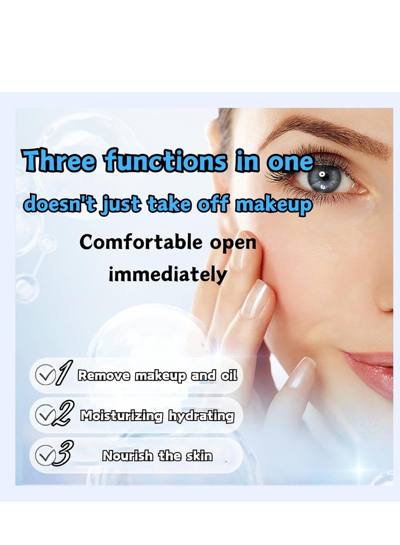 Generic 50Pcs Make Up Wipes, Disposable Hyaluronic acidEssence Makeup Remover Wet Wipes, 100% Plant-Based, Bio-Degradable, Gentle on Dry Skin, Leaves Face Fresh u0026 Clean  - Image 4