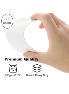 VANRA 300Pcs Blank Index Cards 3X5 Inches Note Cards Thick 110Lb Cardstock Flash Cards Unruled Study Cards For School Learning Office (White 300/Pack)  - Image 2