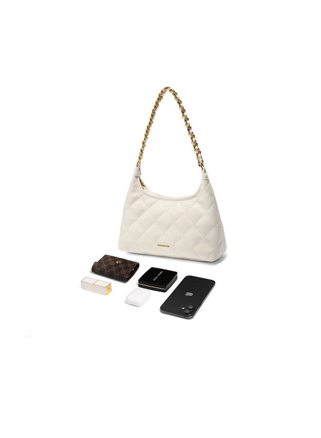 Belle [new Year Gift] Women's Handbag, 2025 New Style, Luxurious Chanel-style Chain Bag, Crossbody Bag X7206ax5, Beige - Image 5