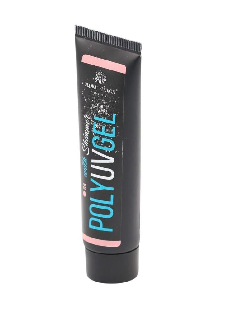 GLOBAL FASHION Global Fashion Professional Poly UV Gel with Shimmer: Long-Lasting, Salon-Quality Nails in Stunning Colors | (06)  - Image 4