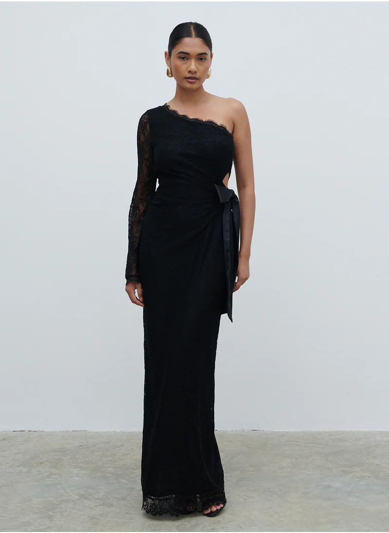 بريتي لافيش Mollie One Shoulder Lace Dress