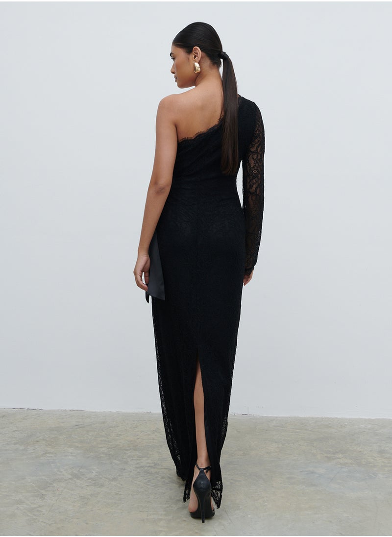 PRETTY LAVISH Mollie One Shoulder Lace Dress  - Image 2