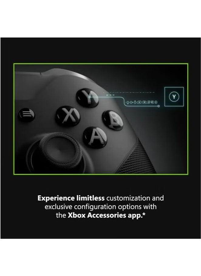 Neutral - Xbox Elite Series 2 Core Wireless Gaming Controller – Black – Xbox Series X|S, Xbox One, Windows PC, Android, and iOS - Image 1