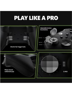 Neutral Xbox Elite Series 2 Core Wireless Gaming Controller – Black – Xbox Series X|S, Xbox One, Windows PC, Android, and iOS  - Image 3