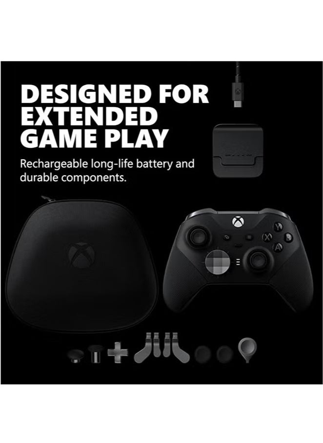 Neutral - Xbox Elite Series 2 Core Wireless Gaming Controller – Black – Xbox Series X|S, Xbox One, Windows PC, Android, and iOS - Image 1