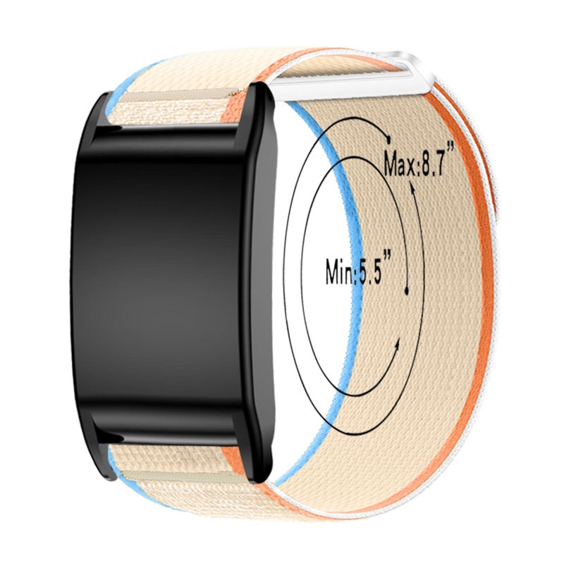 إيروريكس سوار ساعة Whoop 4.0 المصنوع من النايلون (لون رملي بودرة) - Image 4