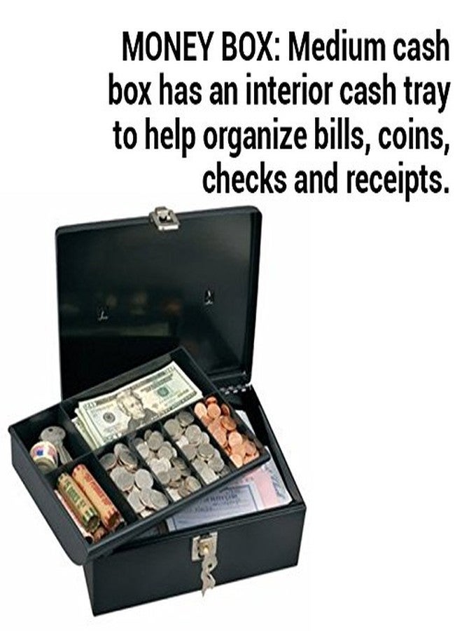 Master Lock 7113D Cash Box with 7-Compartment Tray - Image 3