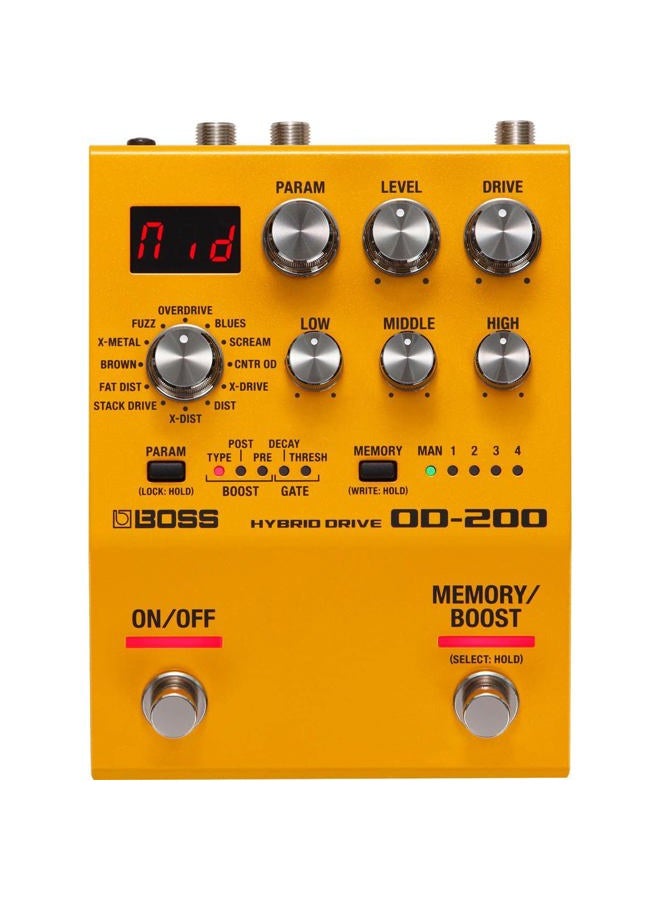 BOSS OD-200 Hybrid Drive Pedal for Electric Guitars - Image 2