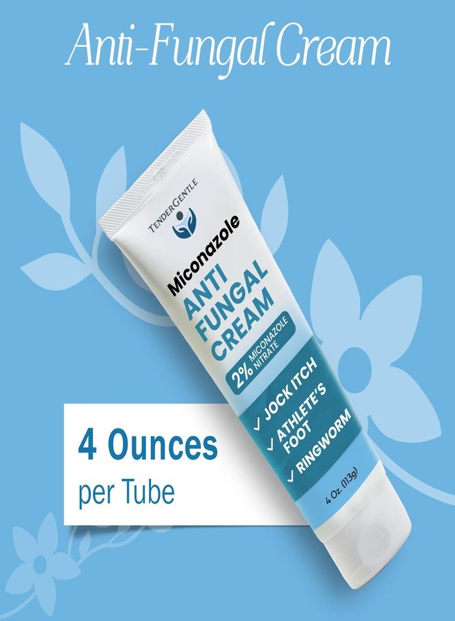TenderGentle Miconazole Antifungal Cream for Skin - 4 oz of Miconazole Nitrate for Jock Itch, Athlete's Foot, Itching, and Ringworm - Image 2