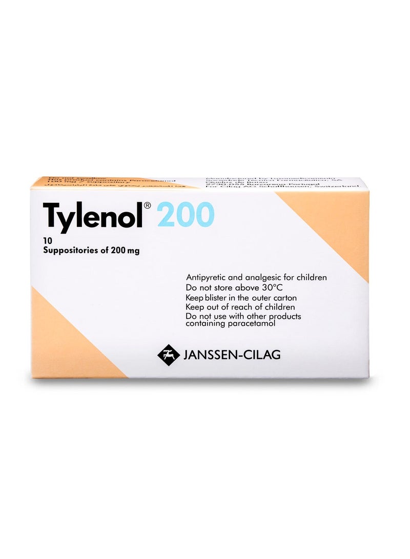Tylenol 200  MG Suppository 10 Pcs - Image 2