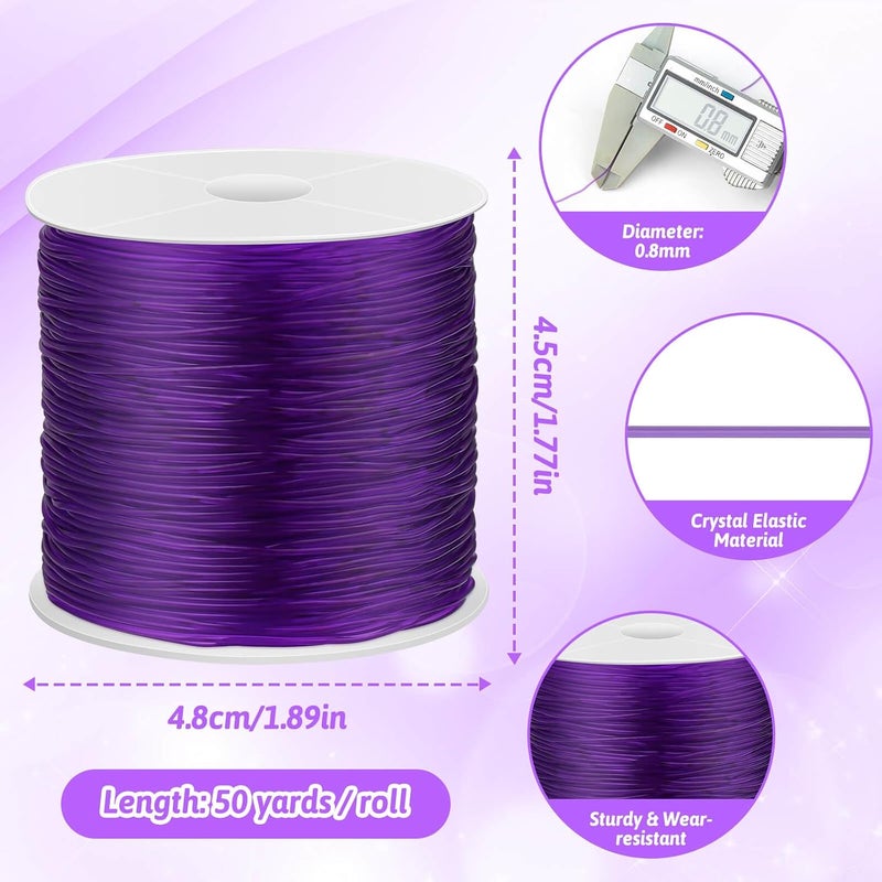 PAXCOO 12 Rolls Elastic Crystal Tec String for Bracelets - 0.8 MM Stretch Bead String Cord Jewelry Thread for Bracelets, Necklaces, Clay Beads, Pony Beads (Multiple Colors) - Image 4