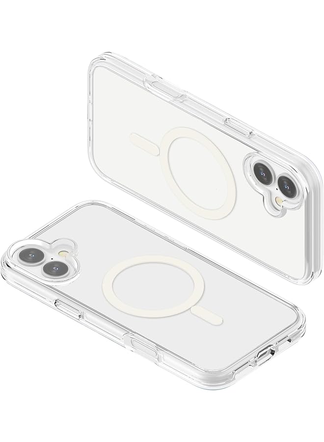 erorex Magnetic Case For Iphone 16 Plus Compatible With Magsafe Wireless Charging Shockproof Phone Bumper Cover Anti Scratch Clear Back - Image 4
