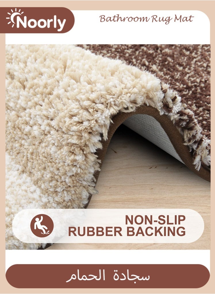 Noorly Luxury Bathroom Rug Mat, Extra Soft and Absorbent Microfiber Bath Rugs, Non-Slip Plush Shaggy Bath Carpet, Bath Mats for Bathroom Floor, Tub and Shower, Machine Wash Dry 40x60cm - Image 3