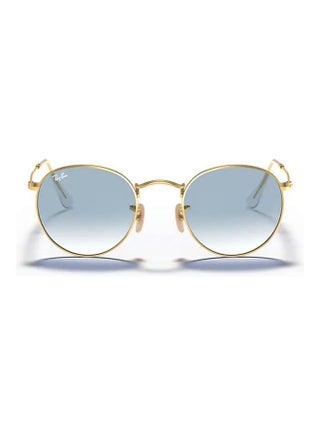 Unisex Round Flat Sunglasses RB3447- Lens Size-50mm-Blue - view 3