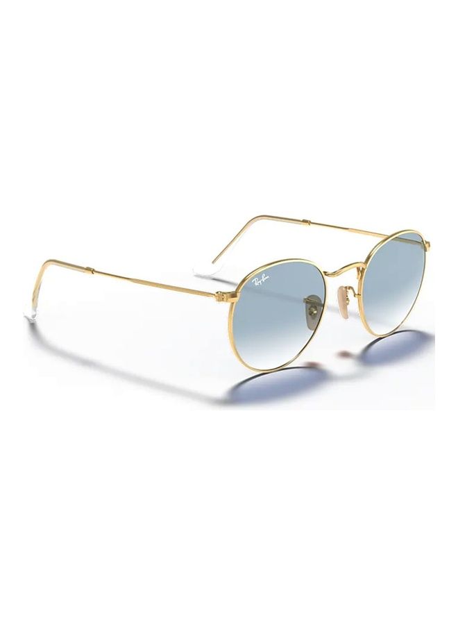 Ray-Ban Unisex Round Flat Sunglasses RB3447- Lens Size-50mm-Blue - Image 1