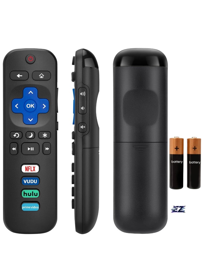 ELTRAZONE RC280 RC282 Replacement Remote Control for TCL Roku Smart LED TV with Buttons for Netflix, Sling, Hulu, Direct TV Now – With Battery - Image 1