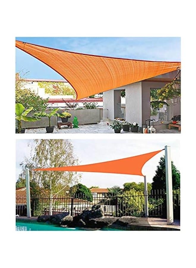 Generic Sun Shade Sail Triangle Waterproof Sun Shade 95% UV Block Canopy for Patio Backyard Lawn Garden Outdoor Activities with Fixing Kit (3.6x3.6x3.6m(11.8x11.8x11.8ft),Orange)  - Image 5