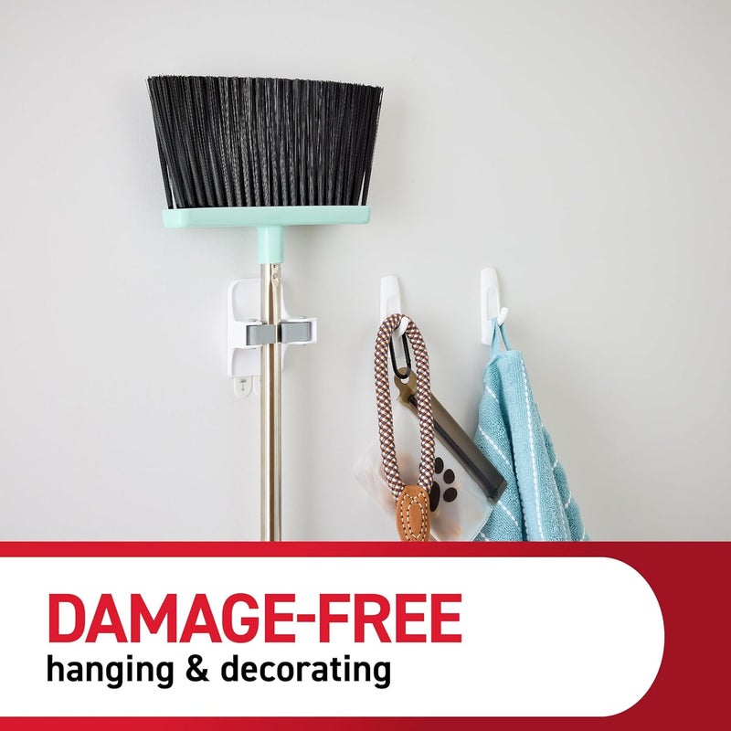Command Medium Utility Hooks, 20 Hooks and 24 Strips, Damage Free Hanging Wall Hooks with Adhesive Strips, No Tools Adhesive Hooks for Hanging Christmas Decorations, Holds up to 3 lb - Image 5